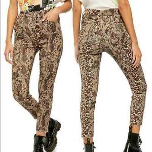 NWT Free People Two Faced Snakeskin